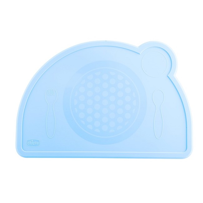 Chicco Tovaglietta Silicone Blu 1 pezzo Chicco Tovaglietta Silicone Blu 1 pezzo