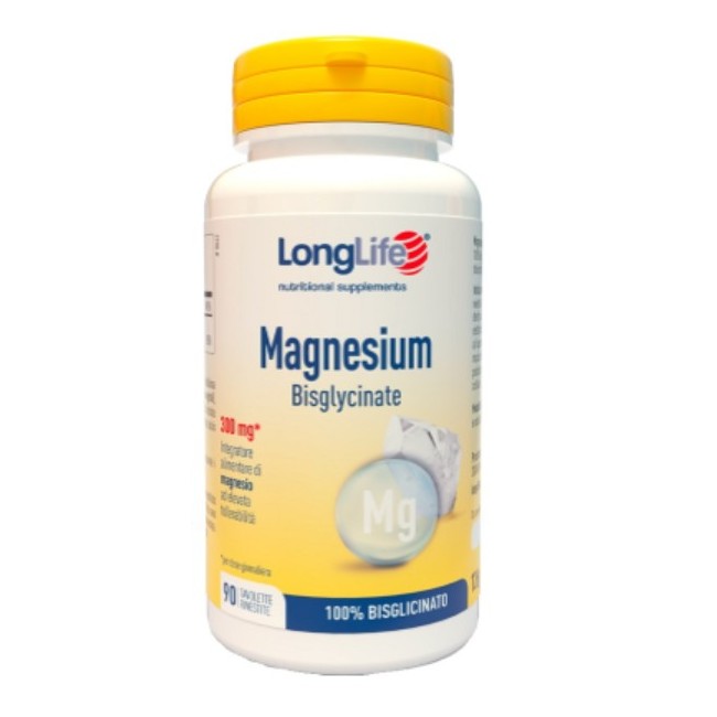 LongLife Magnesium Bisglycinate 90 tavolette 300mg
