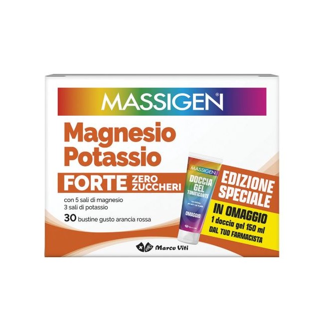 Massigen magnesio e potassio forte 30 bustine