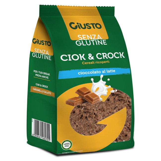 Giusto Senza Glutine Ciok&crock Cereali Cioccolato Al Latte 125 Grammi Giusto Senza Glutine Ciok&crock Cereali Cioccolato Al Latte 125 Grammi