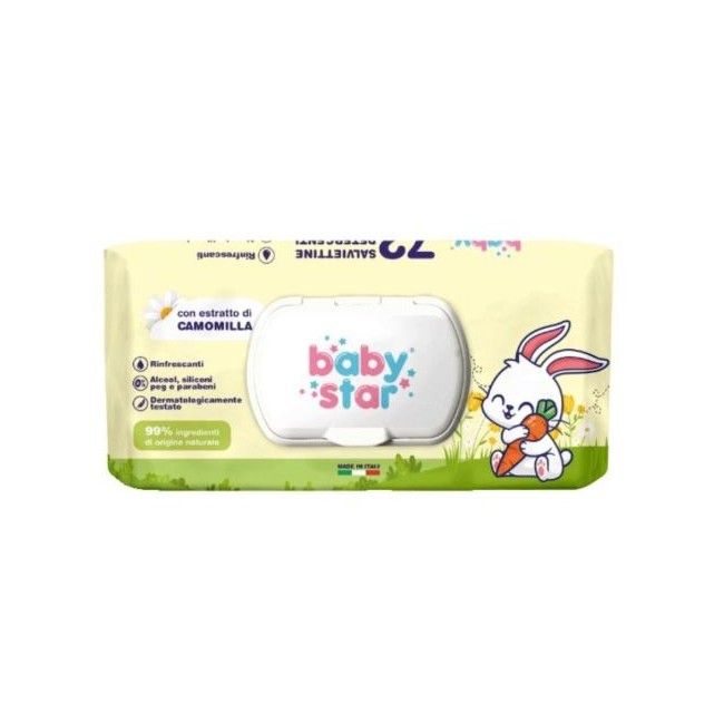 Babystar Salviettine Bebe' Camomilla