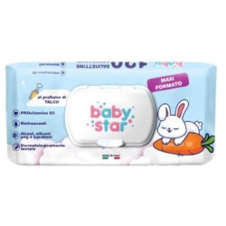 Babystar Salviettine Bebe' Talco 120 Pezzi