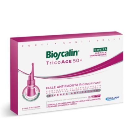 Bioscalin Tricoage 50+ 8 Fiale Lozione Anticaduta