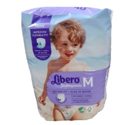 Pannolini Mare/piscina Libero Swim Pants Per Bambino 7/16 Kg 12 Pezzi