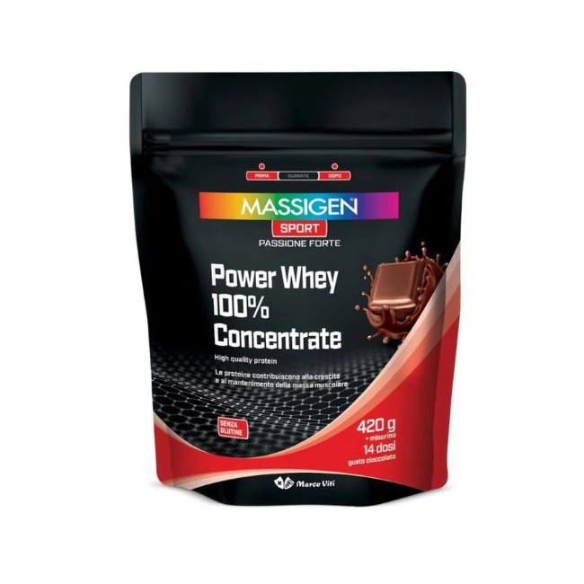 Massigen Sport Power Whey Concentrate Cioccolato