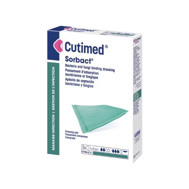 Cutimed Sorbact medicazione 7x9 Cm 5 medicazioni