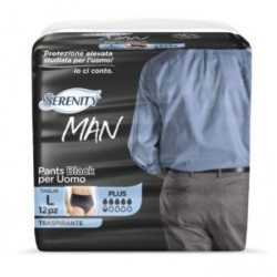 Pannolino Serenity Man Pants Black Taglia Media