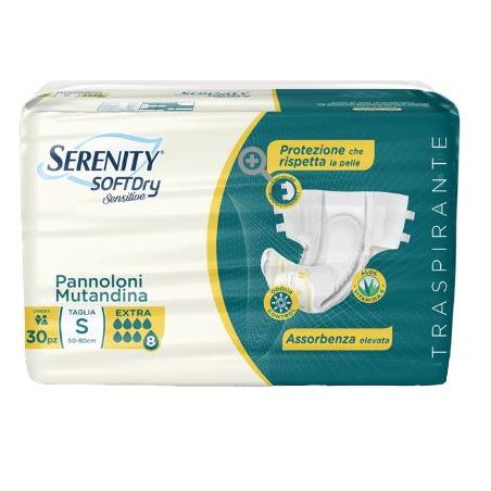 Serenity Pannolone Mutandina Sd Sensitive Extra Taglia S