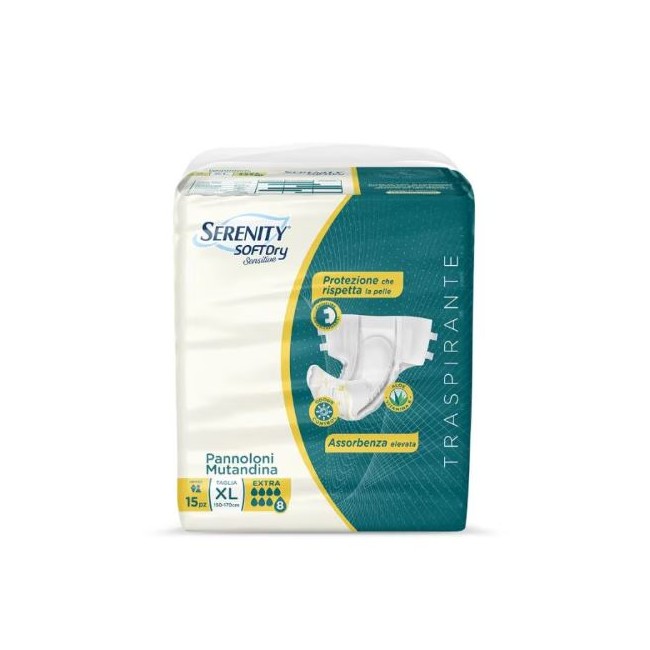 Serenity Pannolone Mutandina Sd Sensitive Super Taglia Xl