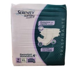Serenity softdry sensitive pannoloni mutandina xl 15 pezzi
