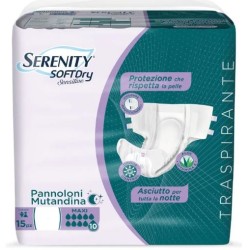 Serenity Soft Dry Sensitive Pannolone Mutandina Maxi Taglia M 15 Pezzi