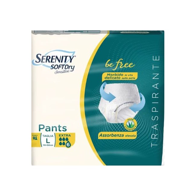Serenity Soft Dry Sensitive Pants Extra Taglia L