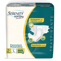 Serenity Soft Dry Sensitive Pannolone Mutandina Extra Taglia L