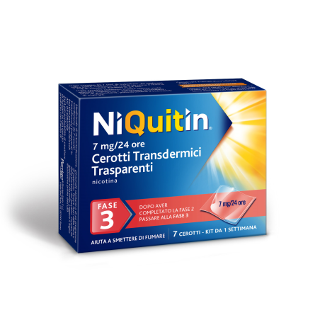 Niquitin 7 Mg 24 Ore 7 Cerotti Transdermici di nicotina