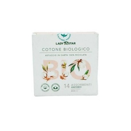Assorbenti Esterni Ladystar 100% cotone Bio Assorbenti Esterni Ladystar 100% cotone Bio