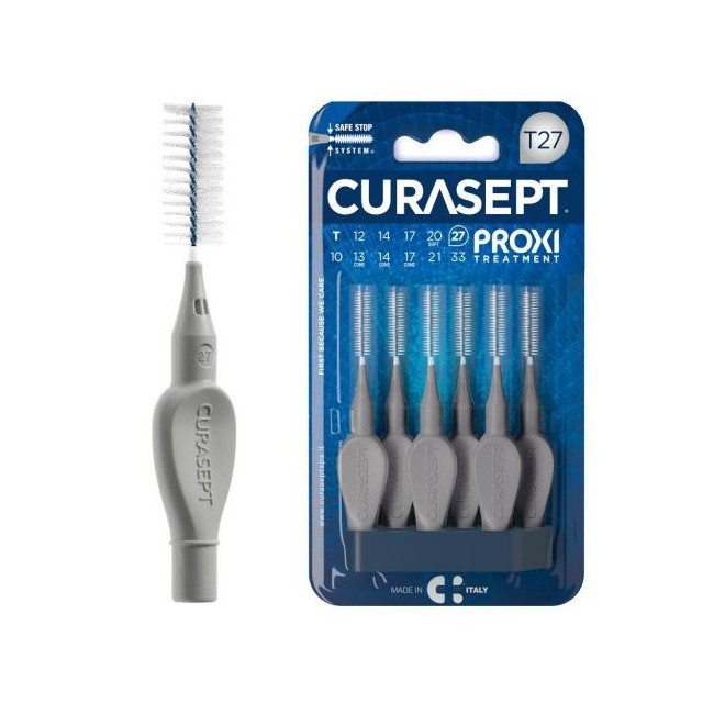 Curasept Proxi T27 Grigio/grey scovolino 6 Pezzi Curasept Proxi T27 Grigio/grey scovolino 6 Pezzi