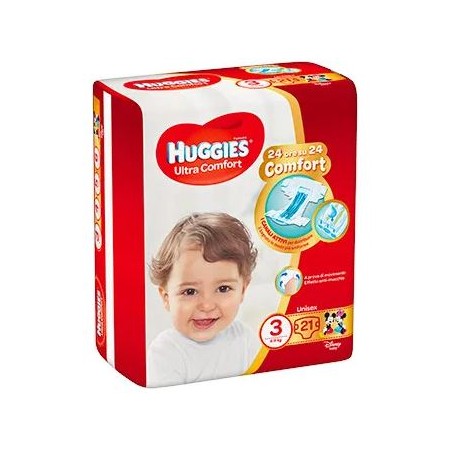 Kimberly Clark Pannolino Huggies Ultra Comfort Base 3 21 Pezzi
