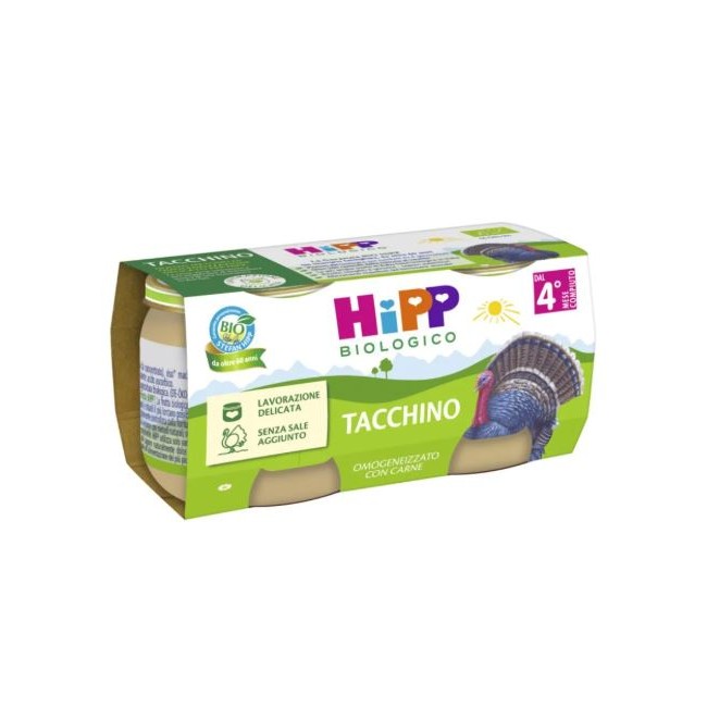Hipp Bio Omogeneizzato Tacchino 2 Pezzi Da 80 Grammi Hipp Bio Omogeneizzato Tacchino 2 Pezzi Da 80 Grammi