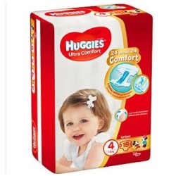 Kimberly Clark Pannolino Huggies Ultra Comfort Base 4 18 Pezzi