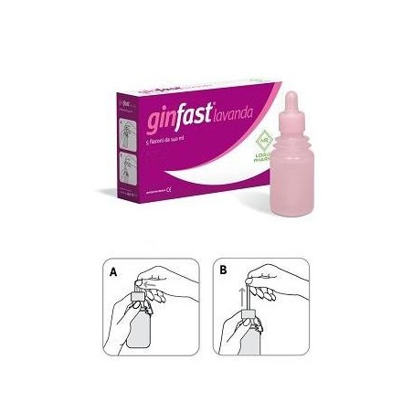 Ginfast Lavanda Vaginale 5 Flaconcini Da 140ml Ginfast Lavanda Vaginale 5 Flaconcini Da 140ml