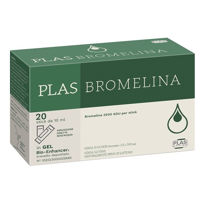 Plas Pharma Plas Bromelina integratore 20 Stick Pack