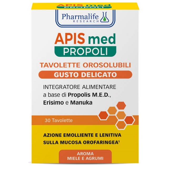 Pharmalife Research Apis Med Propoli Delicato integratore 30 Compresse Pharmalife Research Apis Med Propoli Delicato integratore 30 Compresse