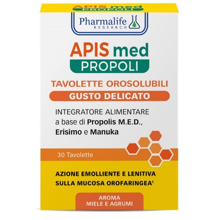 Pharmalife Research Apis Med Propoli Delicato integratore 30 Compresse Pharmalife Research Apis Med Propoli Delicato integratore 30 Compresse
