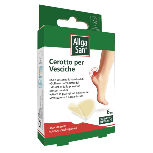 Naturwaren Cerotto Vesciche Allgasan 6 cerotti Naturwaren Cerotto Vesciche Allgasan 6 cerotti