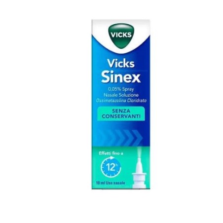Vicks Sinex 0,05% Spray Nasale Soluzione Ossimetazolina Cloridrato