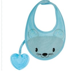 Chicco fresh bavaglino azzurro con massaggiagengive