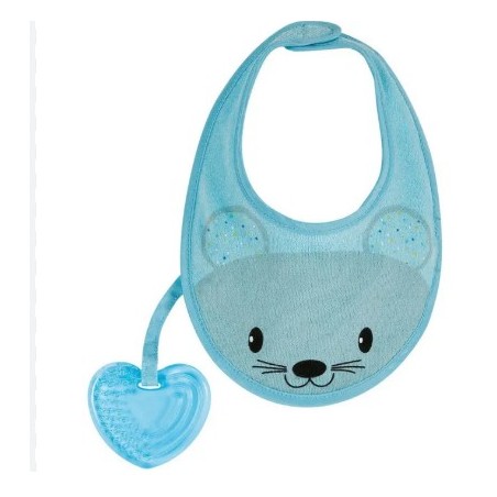 Chicco fresh bavaglino azzurro con massaggiagengive