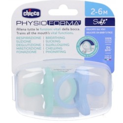 Chicco Gommotto Silicone Azzurro 2-6 Mesi