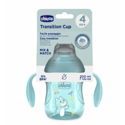 Chicco Tazza Transition Azzurra 4m+