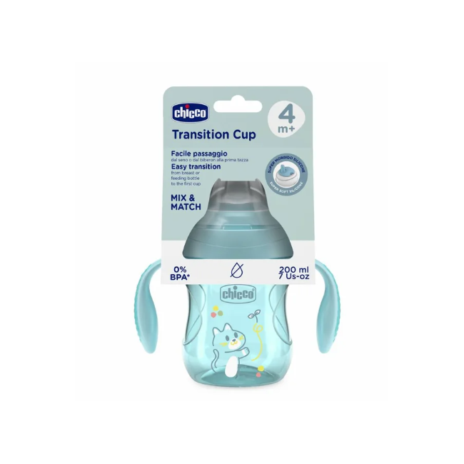 Chicco Tazza Transition Azzurra 4m+