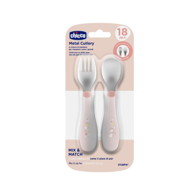 Chicco Posatine Inox 18m+