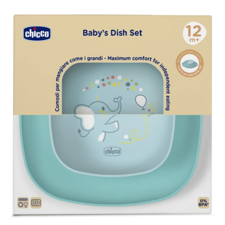 Chicco ciotola piatto piano 12M+ Chicco ciotola piatto piano 12M+