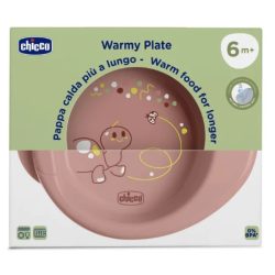 Chicco piatto pappacalda 6m+ rosa