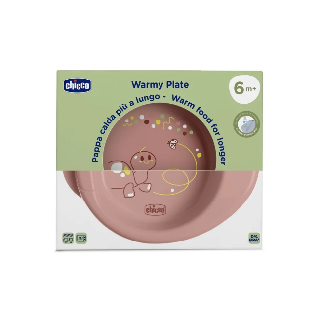 Chicco piatto pappacalda 6m+ rosa