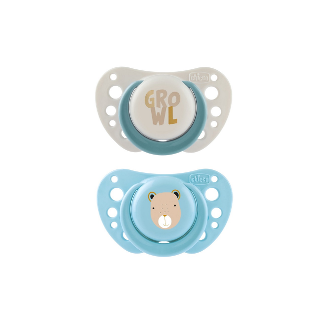 Chicco Succhietti Air Azzurro Silicone 2-6 Mesi