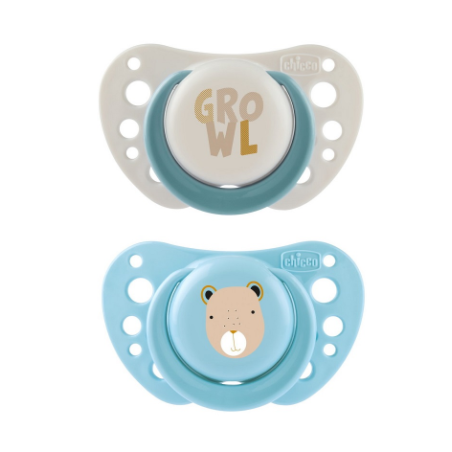 Chicco Succhietti Air Azzurro Silicone 2-6 Mesi