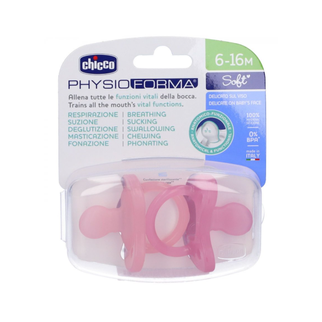 Chicco Gommotto Silicone Rosa 6-16 Mesi