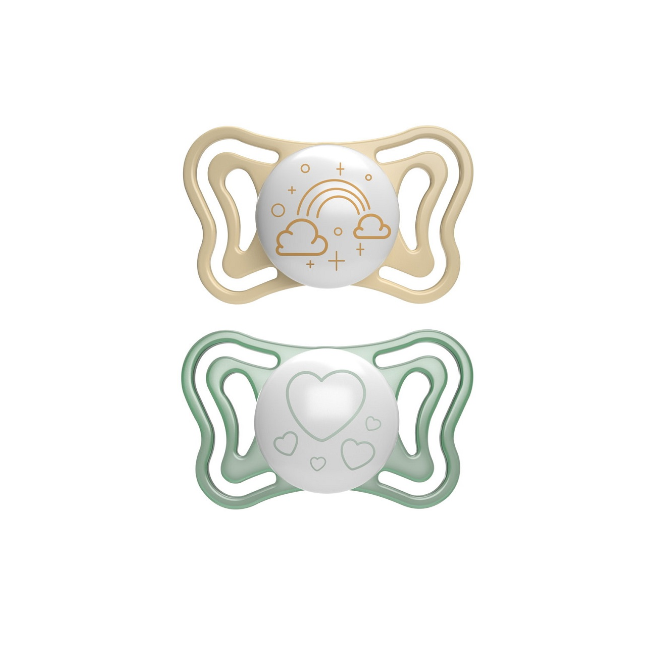Chicco Succhietto Light Lumi Silicone 2-6m