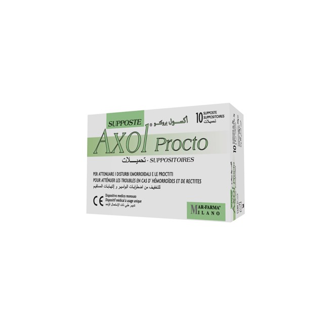 Mar-farma Axol Procto 10 Supposte X 2 Grammi Mar-farma Axol Procto 10 Supposte X 2 Grammi