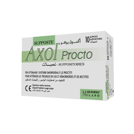 Mar-farma Axol Procto 10 Supposte X 2 Grammi Mar-farma Axol Procto 10 Supposte X 2 Grammi