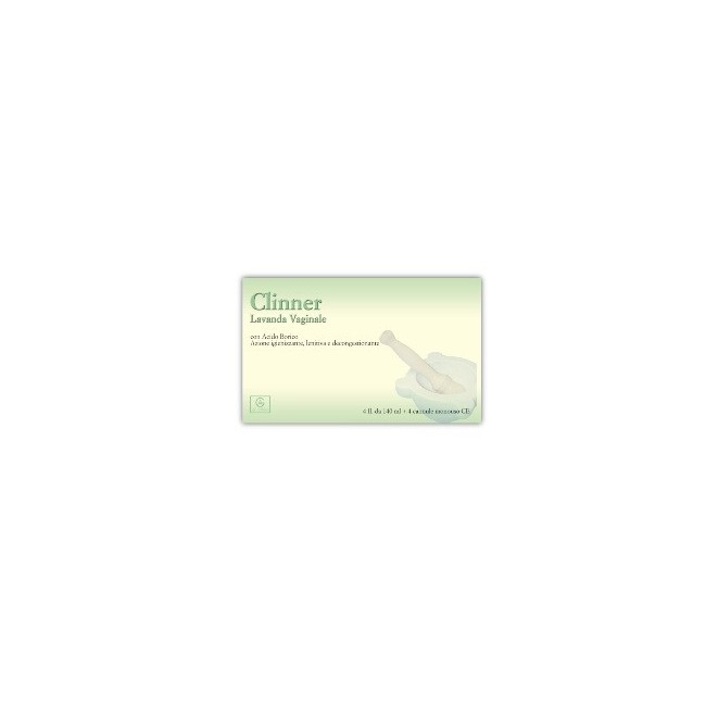 Clinner Lavanda Vaginale 4 Flaconi 140 Ml + 4 Cannule Vaginali Monouso