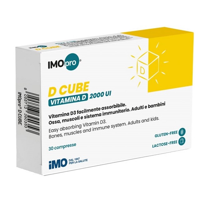 Imopro D Cube integratore 30 Compresse 600 Mg