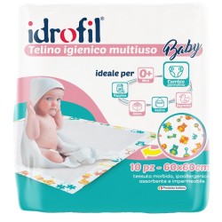 Idrofil Telino Igienico Multiuso Baby 60x60 Cm 15 telini