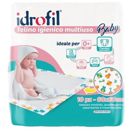Idrofil Telino Igienico Multiuso Baby 60x60 Cm 15 telini