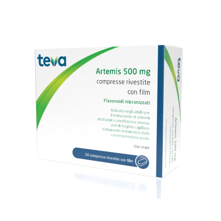 Teva Artemis 60 Compresse Rivestite 500 mg Teva Artemis 60 Compresse Rivestite 500 mg