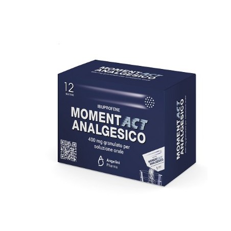Moment act Analgesico12 Bustine 400mg per ciclo mestruale Moment act Analgesico12 Bustine 400mg per ciclo mestruale